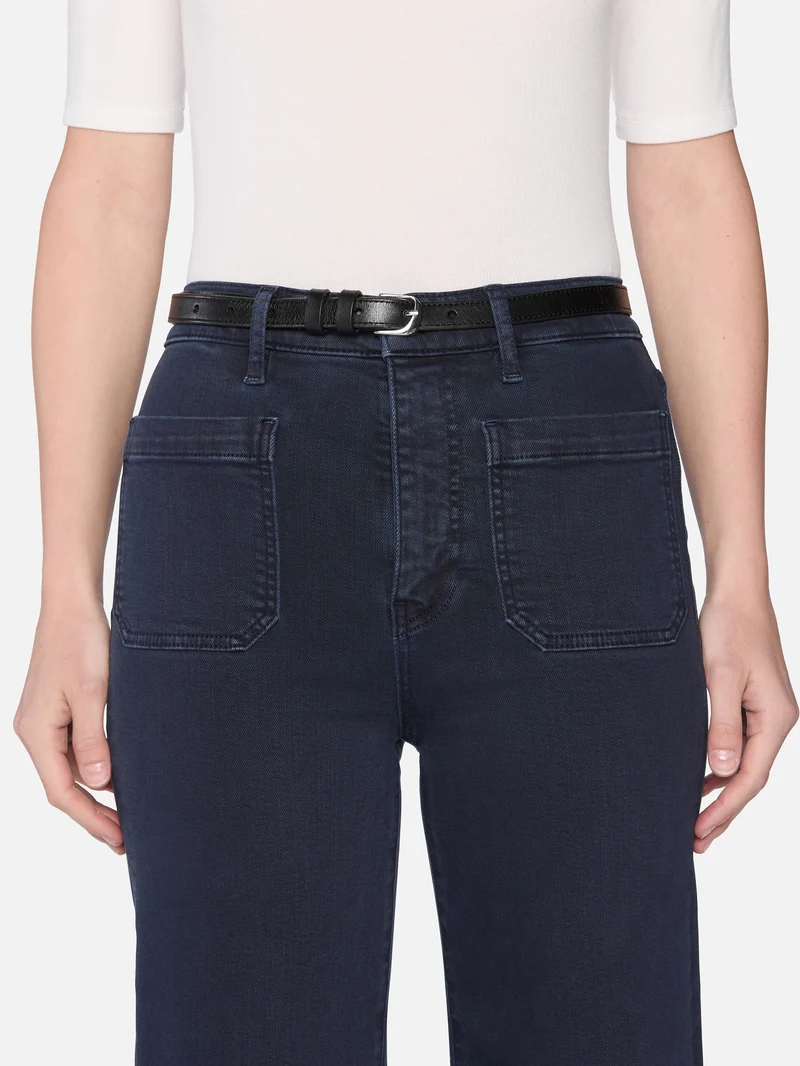 The Anchor Pant Navy Raw Fray