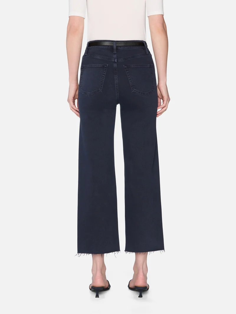 The Anchor Pant Navy Raw Fray