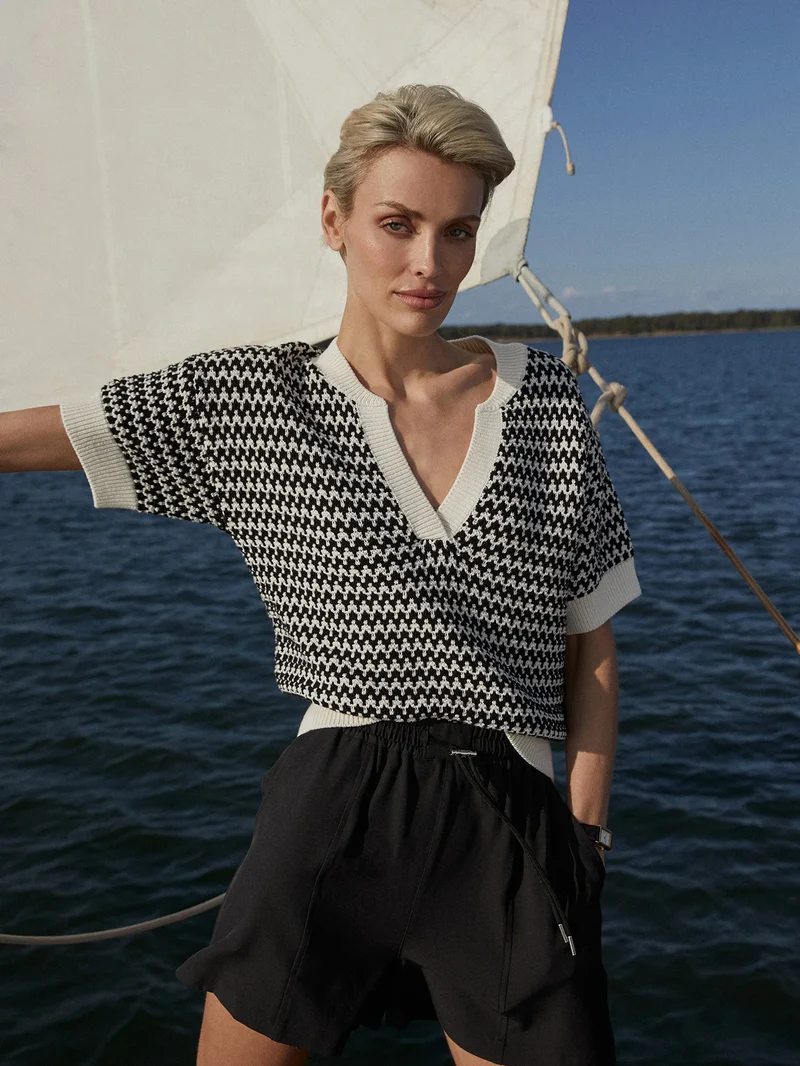 Dora Knit Top Egret