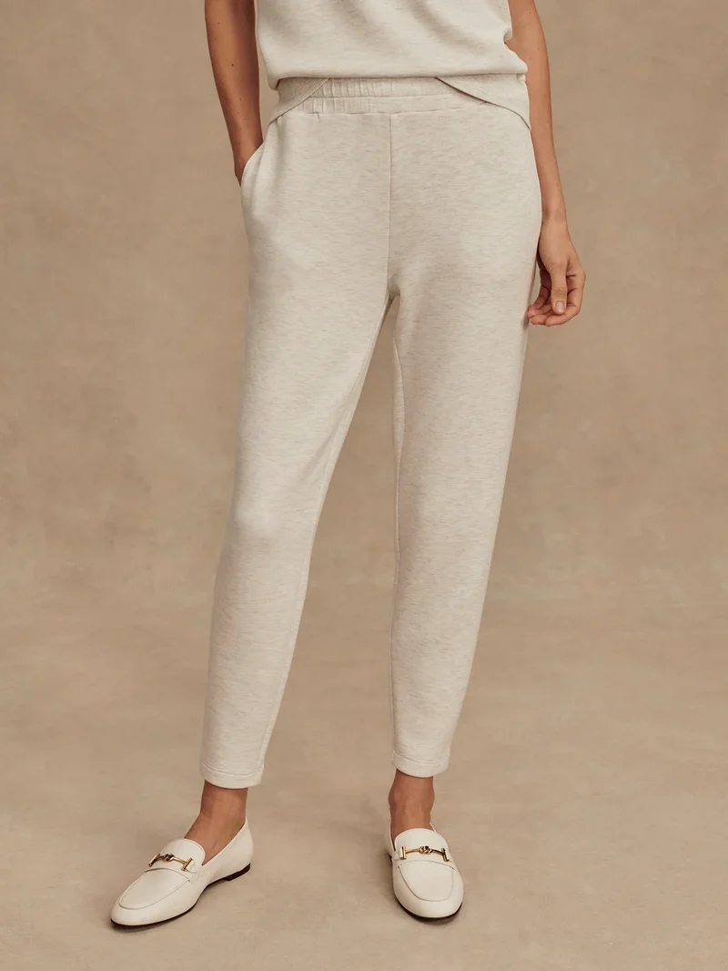The Slim Pant Ivory Marl