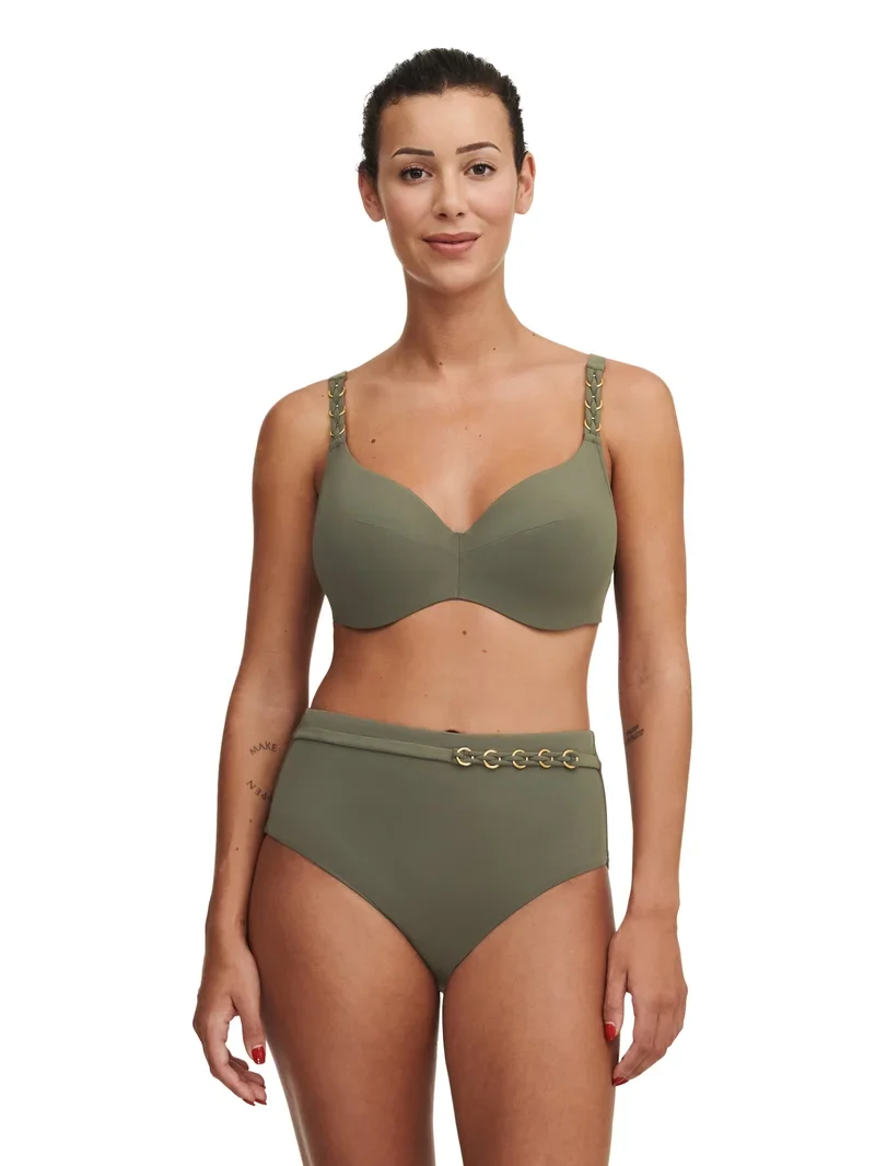 Chantelle Bademode - Emblem Full Bikini Brief Khaki Grün