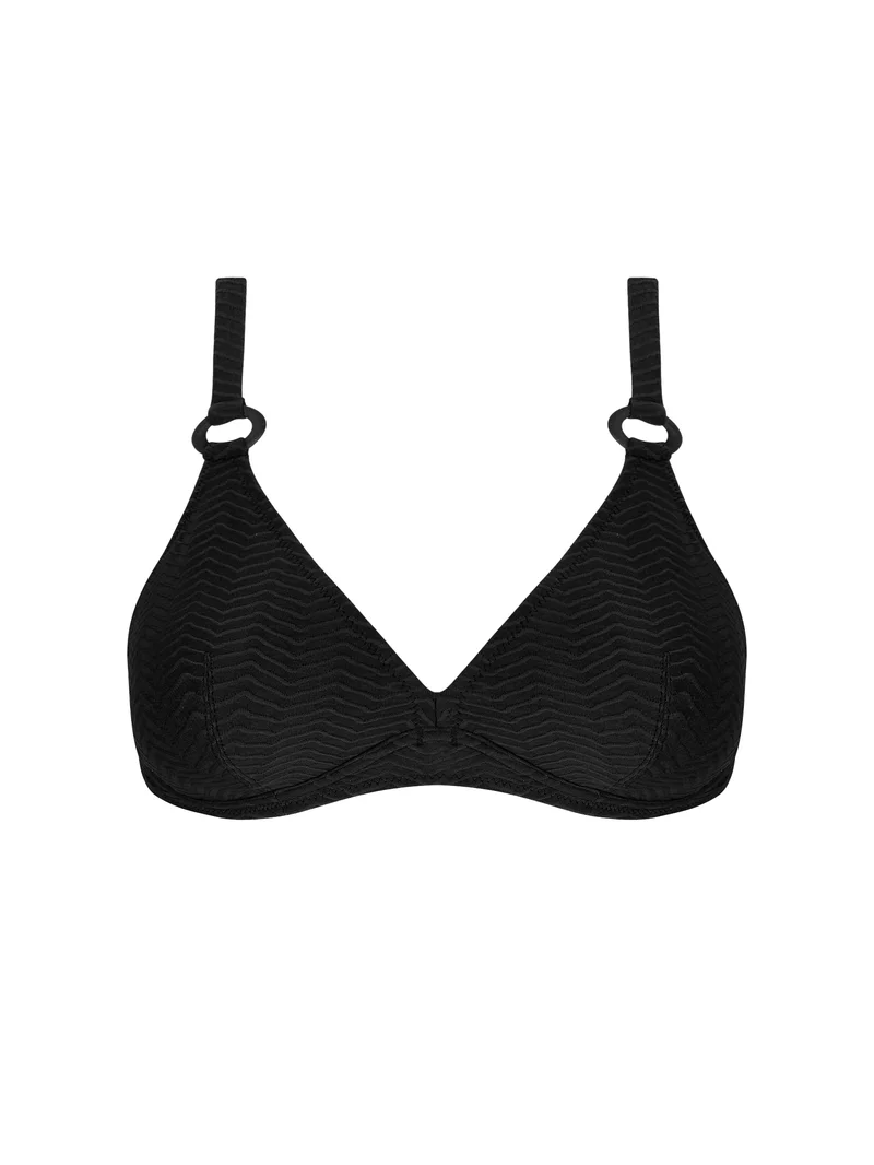 Antigel Swimwear von Lise Charmel - La Zigzag Halter-Bikini-Oberteil mit Bügeln, Schwarz