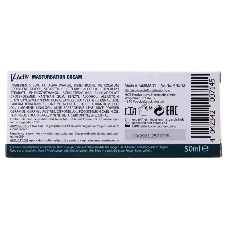 HOT - MASTURBATIONSCREME MIT CBD UNISEX 100ML