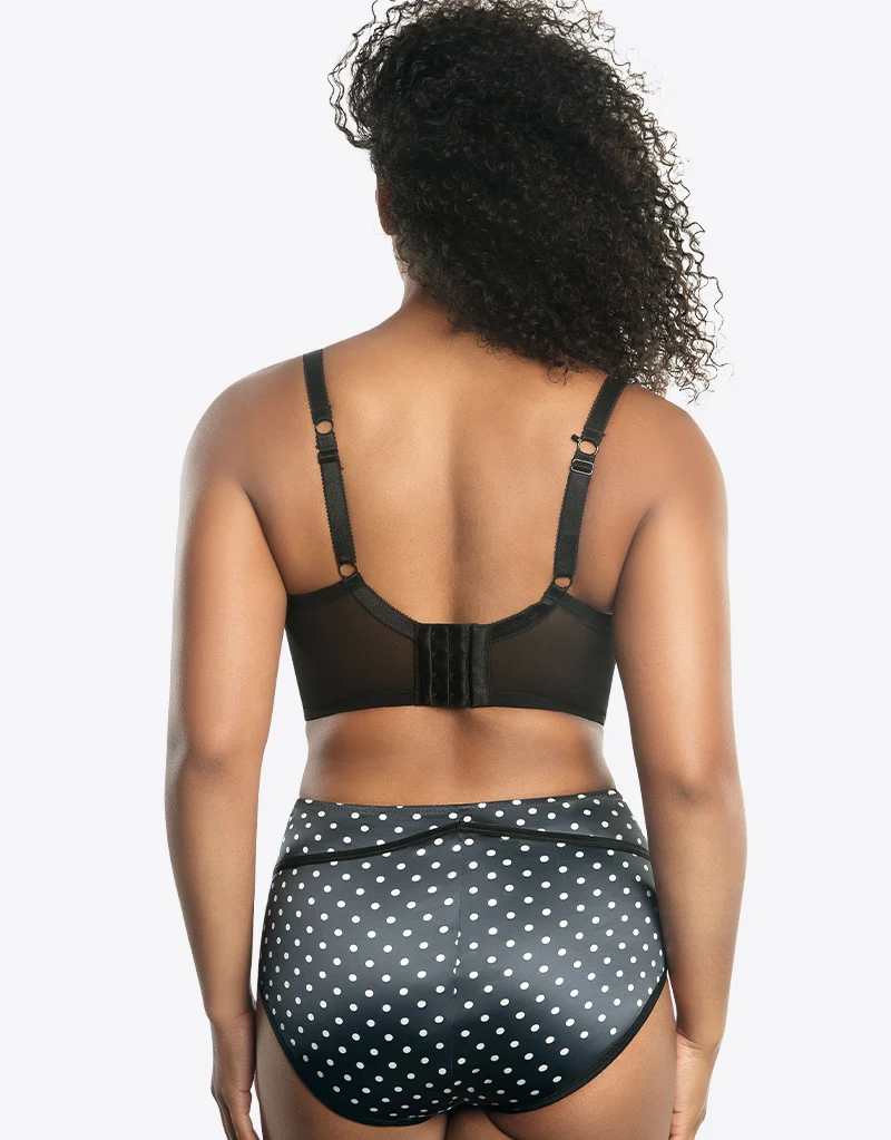 Parfait Charlotte Longline Bra Black Dot