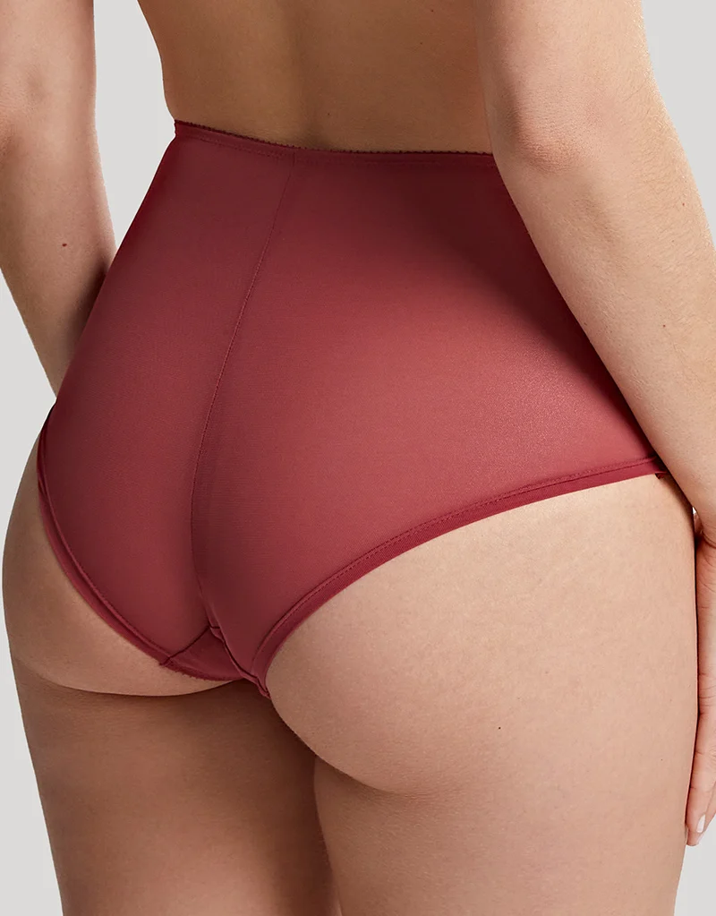 Panache Emilia Deep Brief Mineral Red