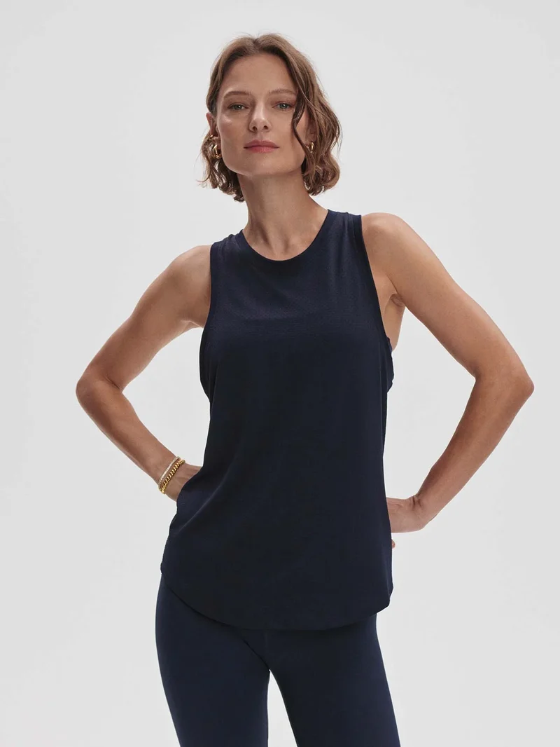 Dacey Longline Tank Navy