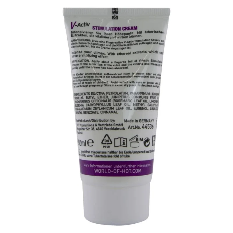 HOT - V-ACTIV STIMULATIONSCREME FÜR FRAUEN 50 ML