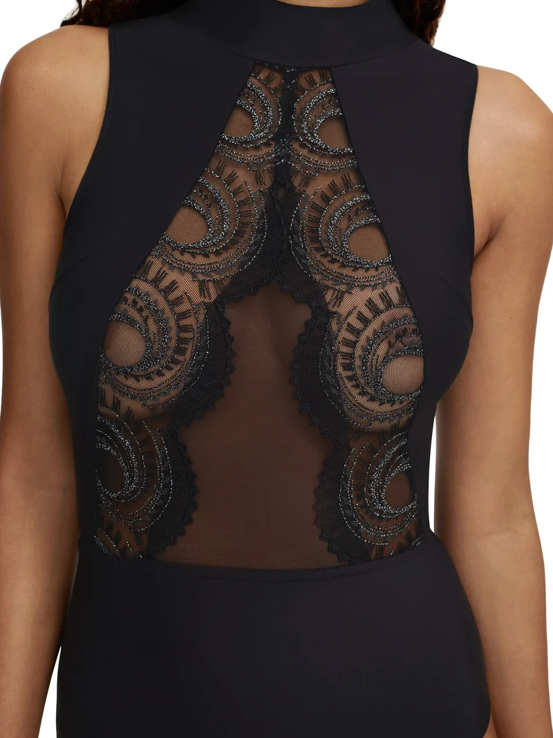 Chantelle - Mystic Dream Bodysuit Schwarz / Silber Lurex