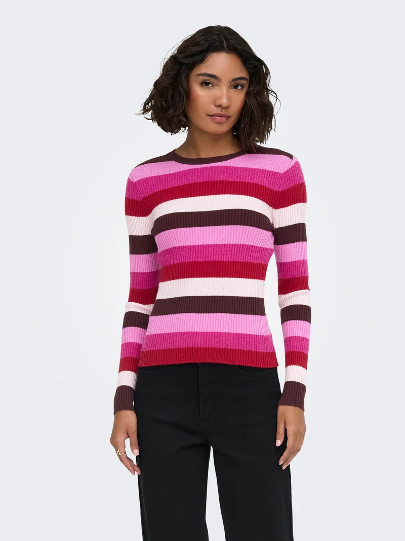 ONLIBI LS O-NECK RIB CC KNT