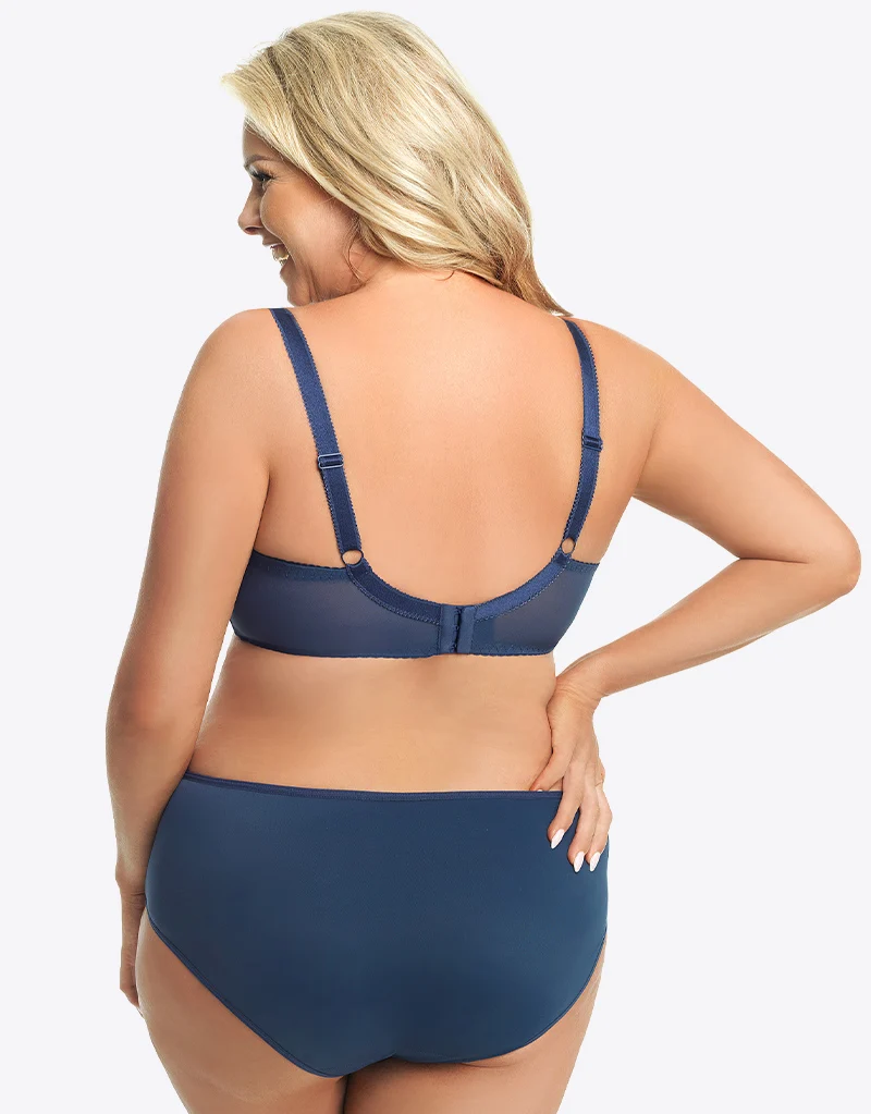 Gorsenia Morisson Balconette Bra Navy Blue