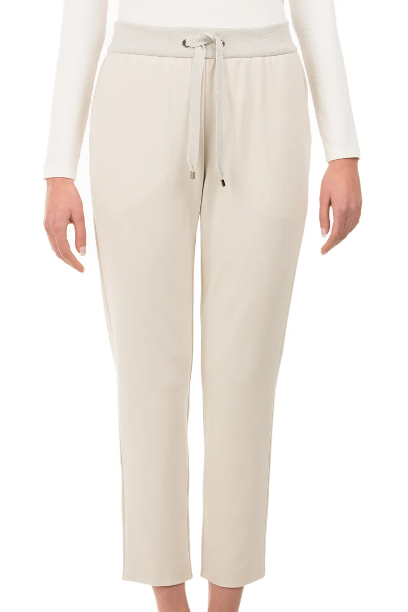 Drawstring Beige Trousers