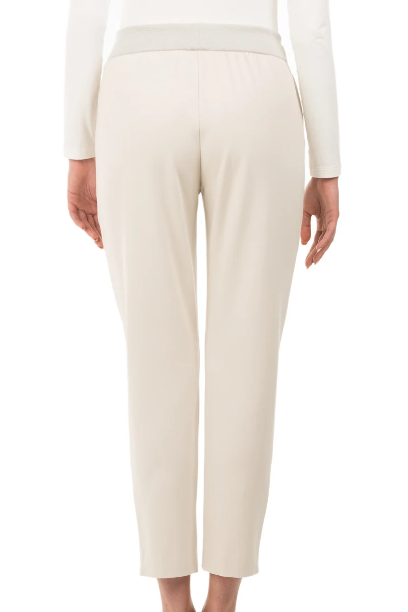 Drawstring Beige Trousers