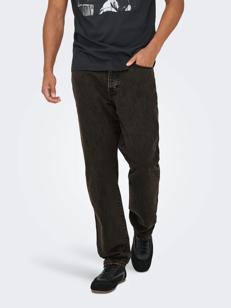 ONSEDGE STRAIGHT BROWN 7462 TAI DNM NOOS