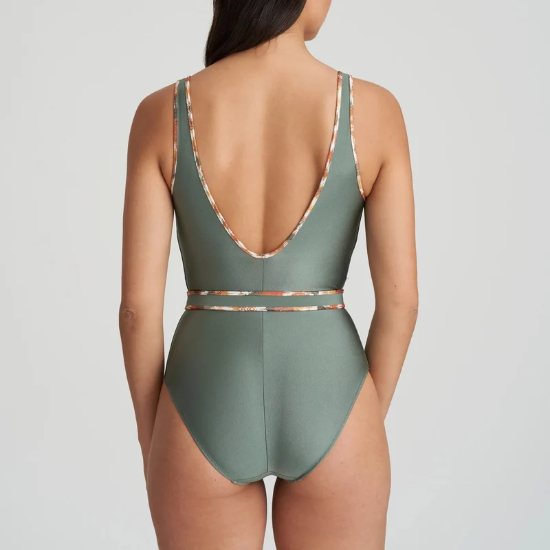 Marie Jo Bademode – Crete Plunge Badeanzug Wireless Inca Gold