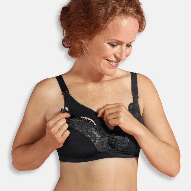 Carriwell Still-BH mit Spitze – Schwarz