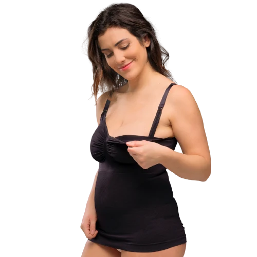 Carriwell Stilloberteil mit Shapewear – Schwarz