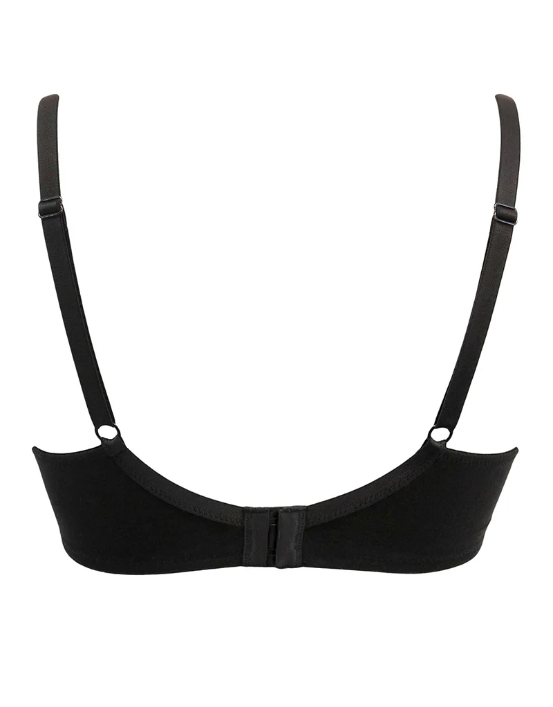 Pour Moi Love To Lounge Cotton T-Shirt Bra Black