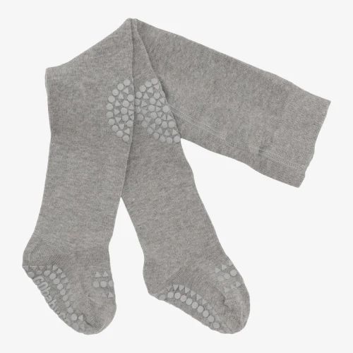 GoBabyGo Strumpfhose mit rutschfestem Gummi (Strumpfhose) - Grau meliert