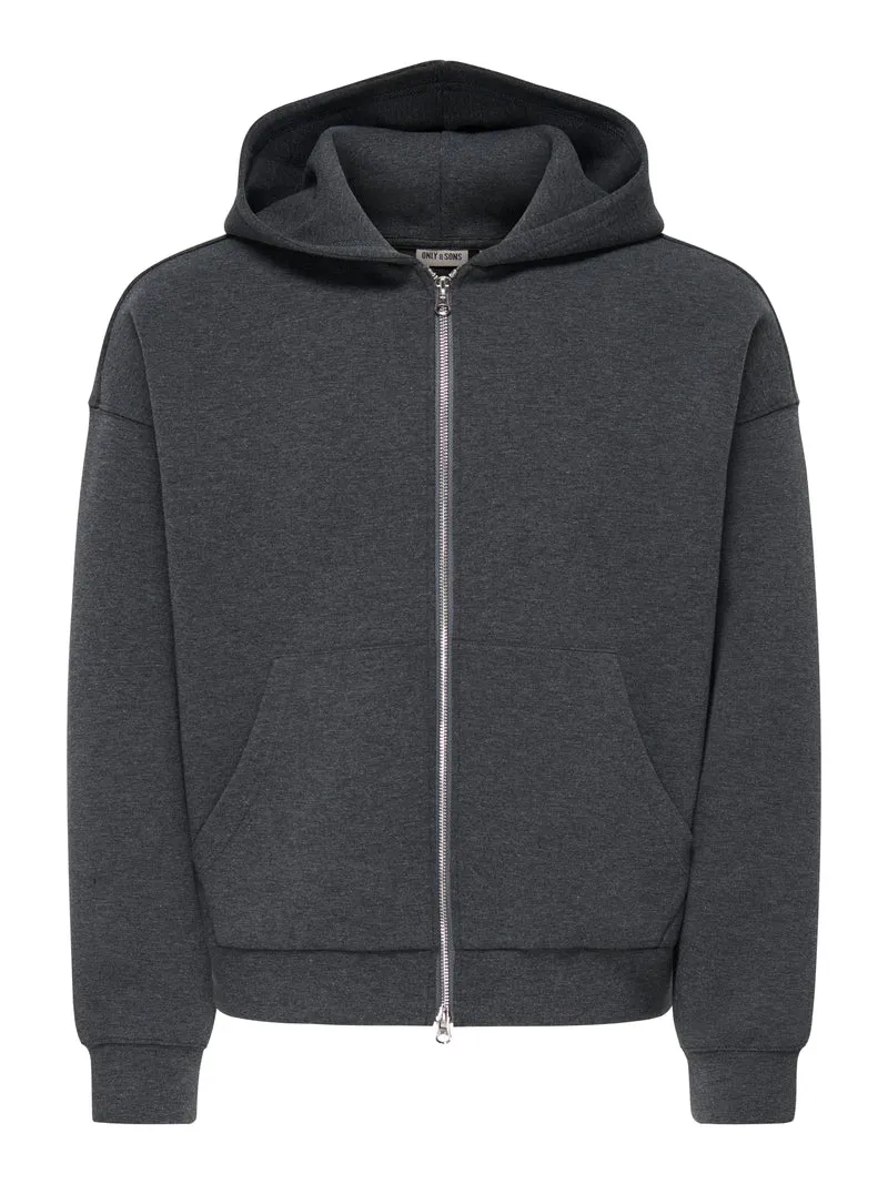 ONSGOYLE BOXY LS SCUBA ZIP HOODIE NOOS
