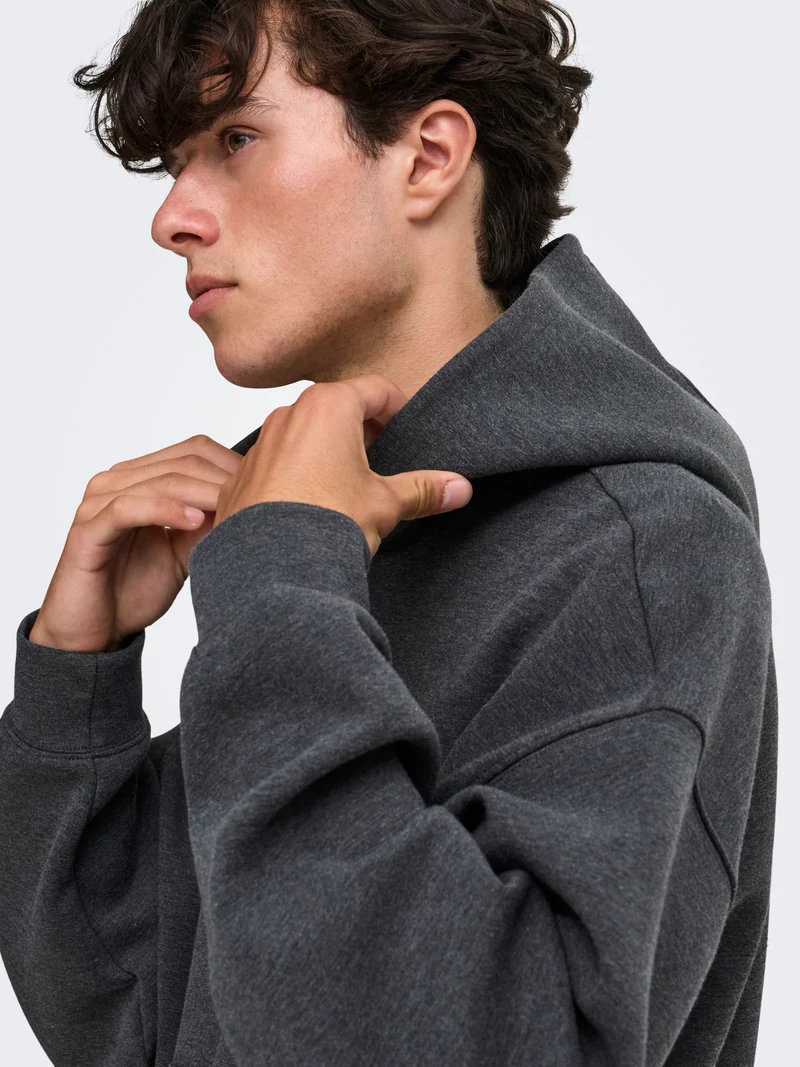 ONSGOYLE BOXY LS SCUBA ZIP HOODIE NOOS