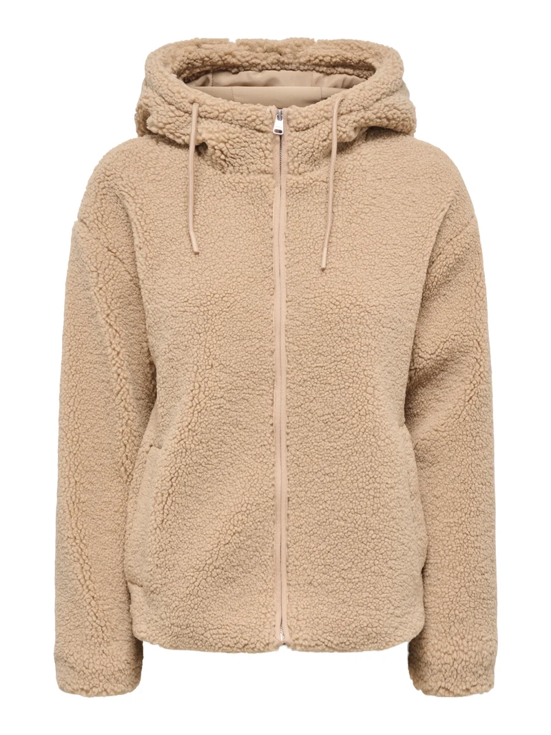ONLASPEN HOOD TEDDY JACKET CC OTW