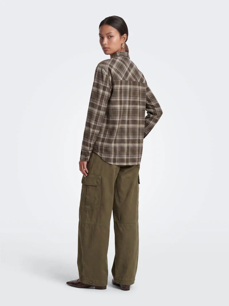 ONLGUKA L/S TIE ASSY CHECK SHIRT WVN