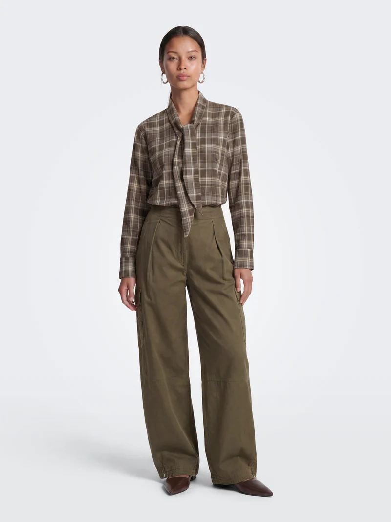 ONLGUKA L/S TIE ASSY CHECK SHIRT WVN