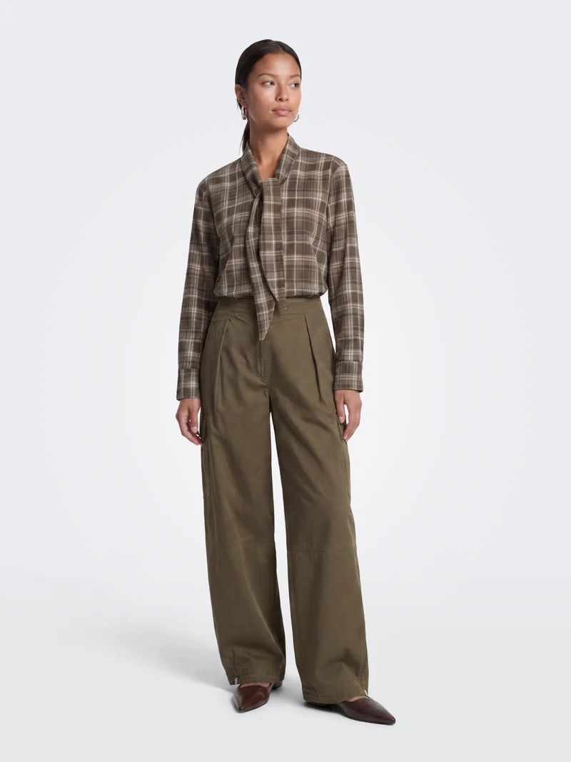 ONLGUKA L/S TIE ASSY CHECK SHIRT WVN