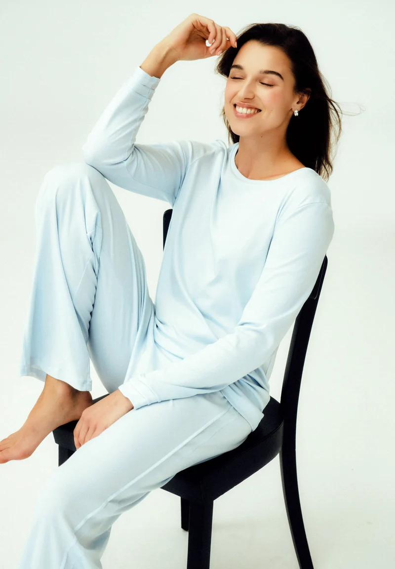 Pilar L/SLV Pajama | pastel sky 074708-072582