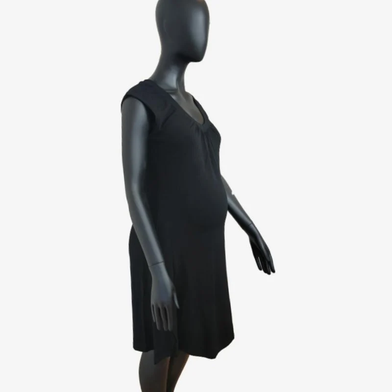 Joha Basic-Kleid aus Bambusviskose – Schwarz