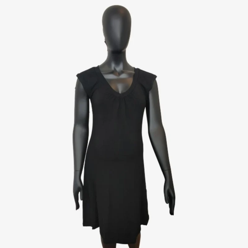 Joha Basic-Kleid aus Bambusviskose – Schwarz