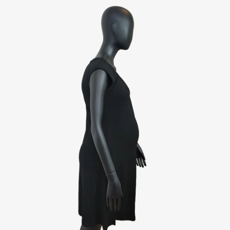 Joha Basic-Kleid aus Bambusviskose – Schwarz