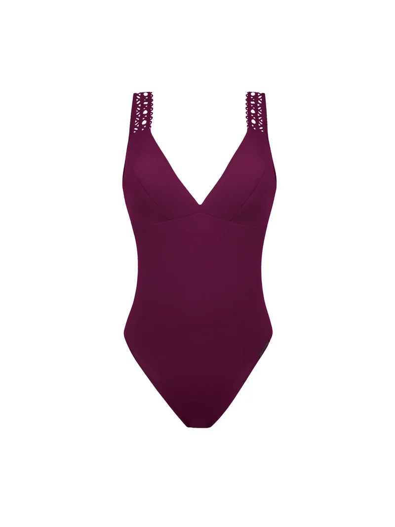 Lise Charmel Bademode - Ajourage Couture Bügelloser Badeanzug Ajourage Pflaume