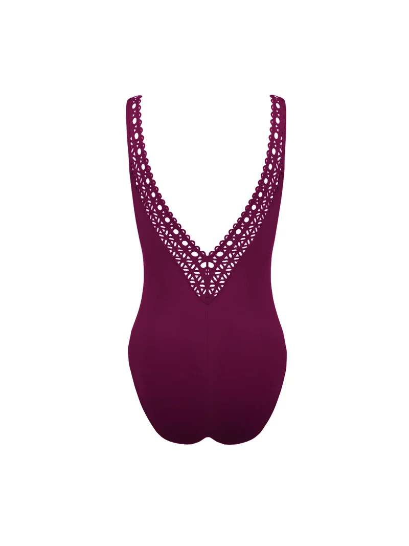 Lise Charmel Bademode - Ajourage Couture Bügelloser Badeanzug Ajourage Pflaume