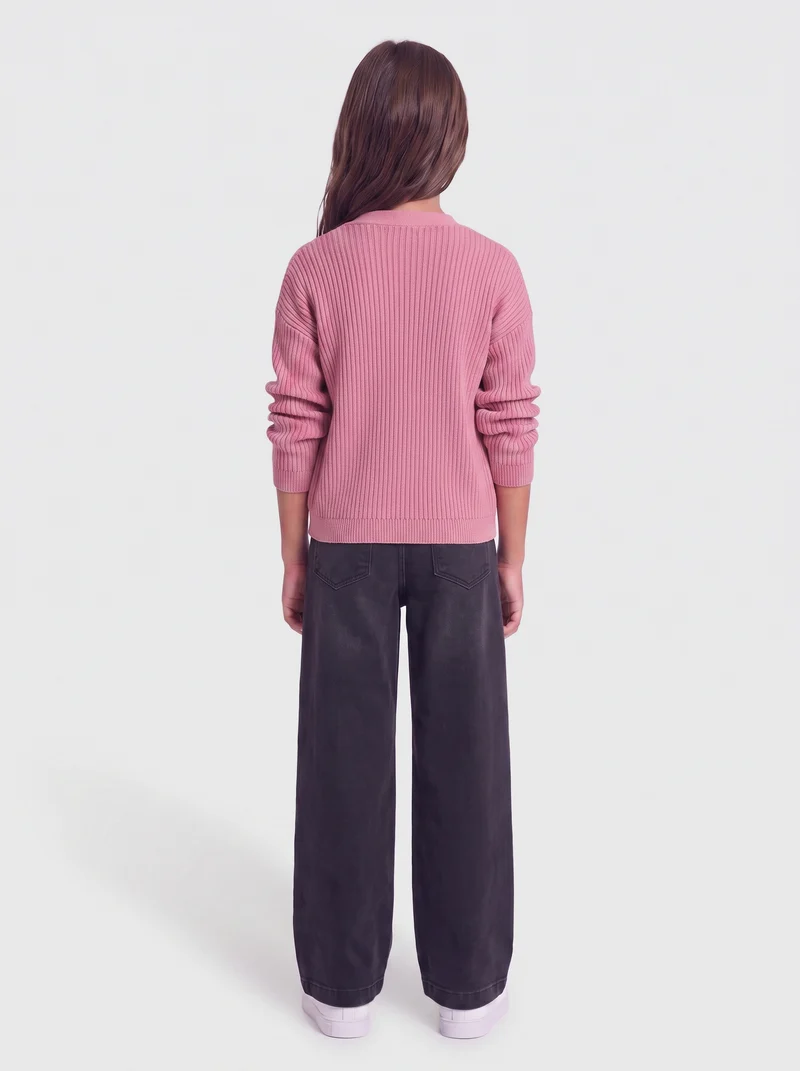 KOGMANDY LS SHORT BOXY CARDIGAN KNT NOOS