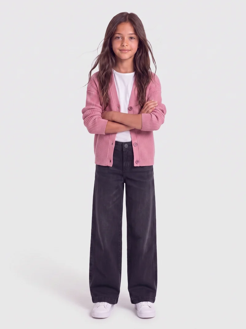 KOGMANDY LS SHORT BOXY CARDIGAN KNT NOOS