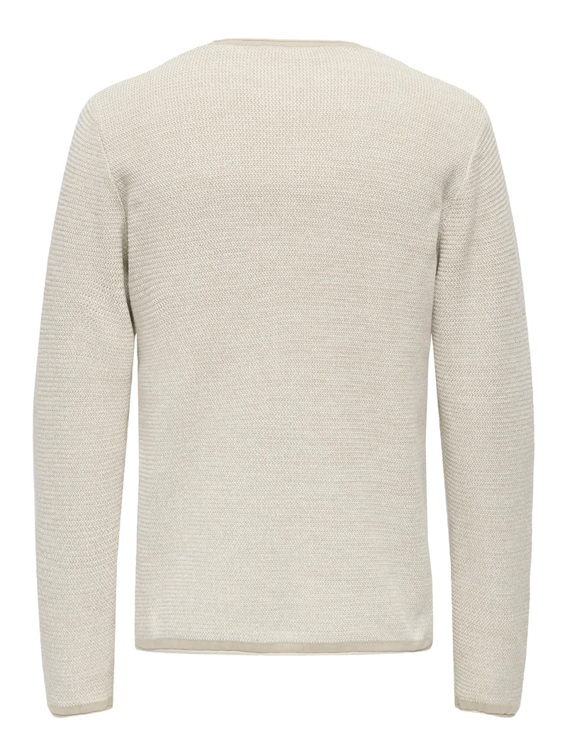 ONSERIC REG 12 STRUC CREW KNIT NOOS