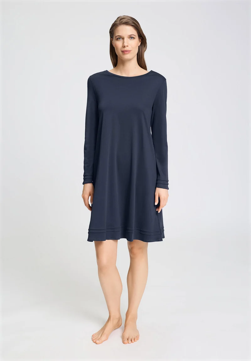 Pilar L/SLV Nightdress 100cm | deep navy 074707-071610