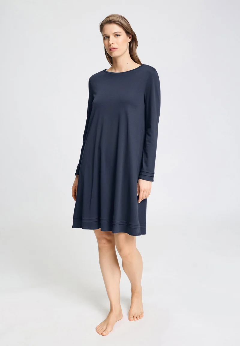 Pilar L/SLV Nightdress 100cm | deep navy 074707-071610
