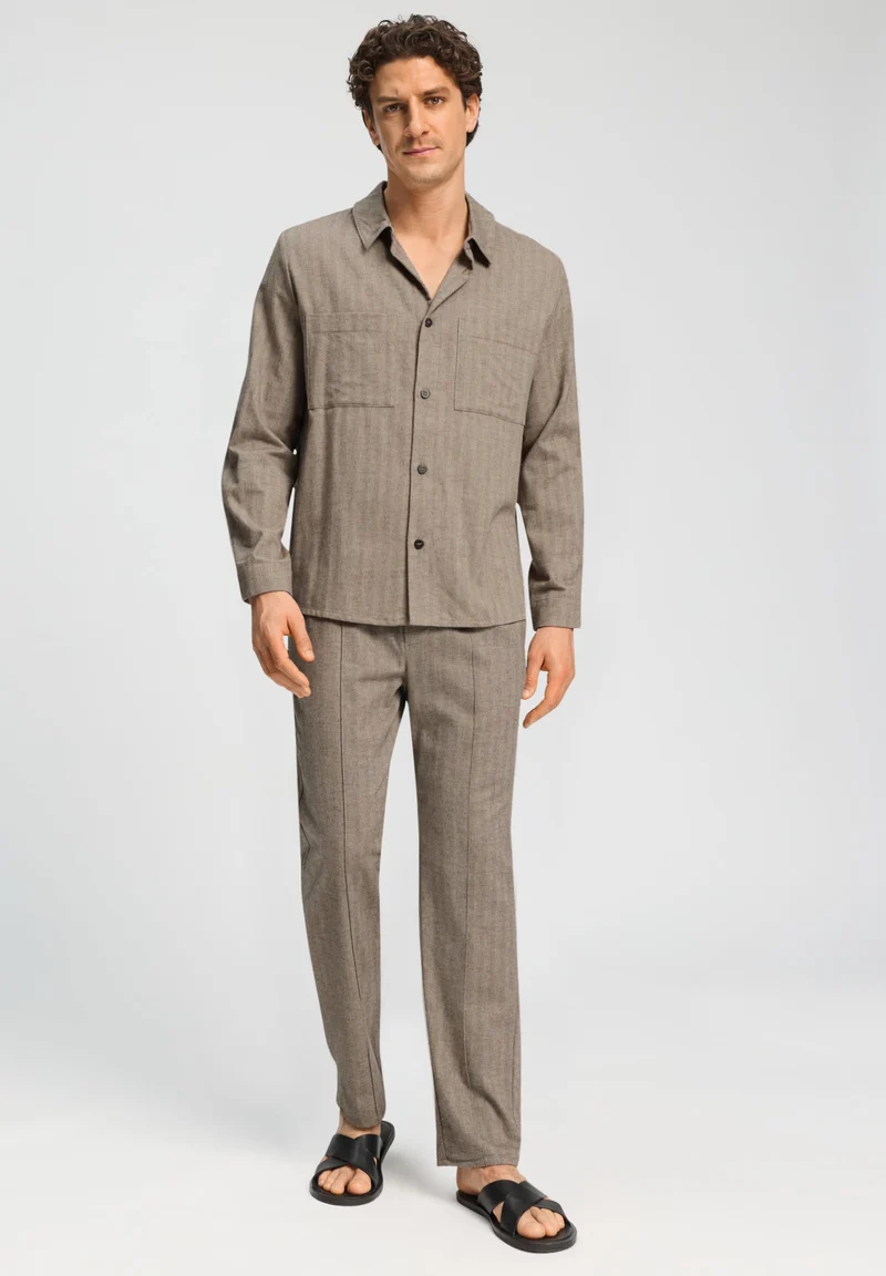 Woolen Luxury Long Pants | earthy woven 075842-073127