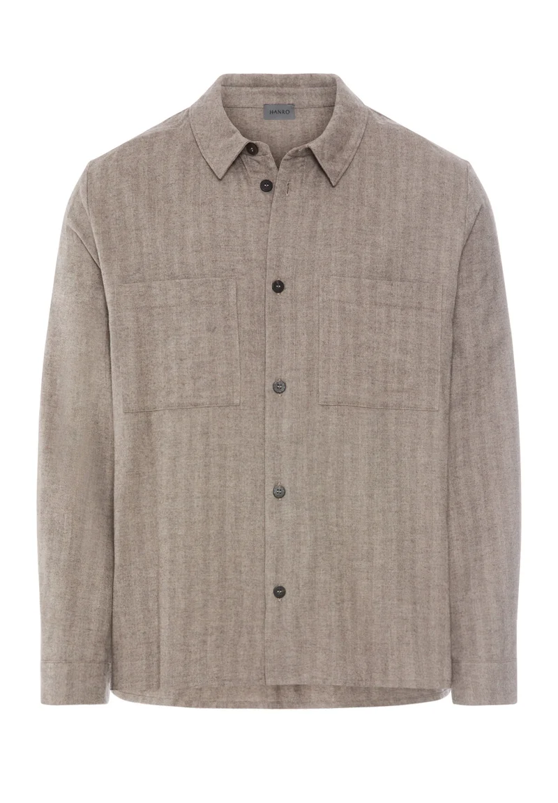 Woolen Luxury Shirt 1/1 Arm | earthy woven 075840-073127