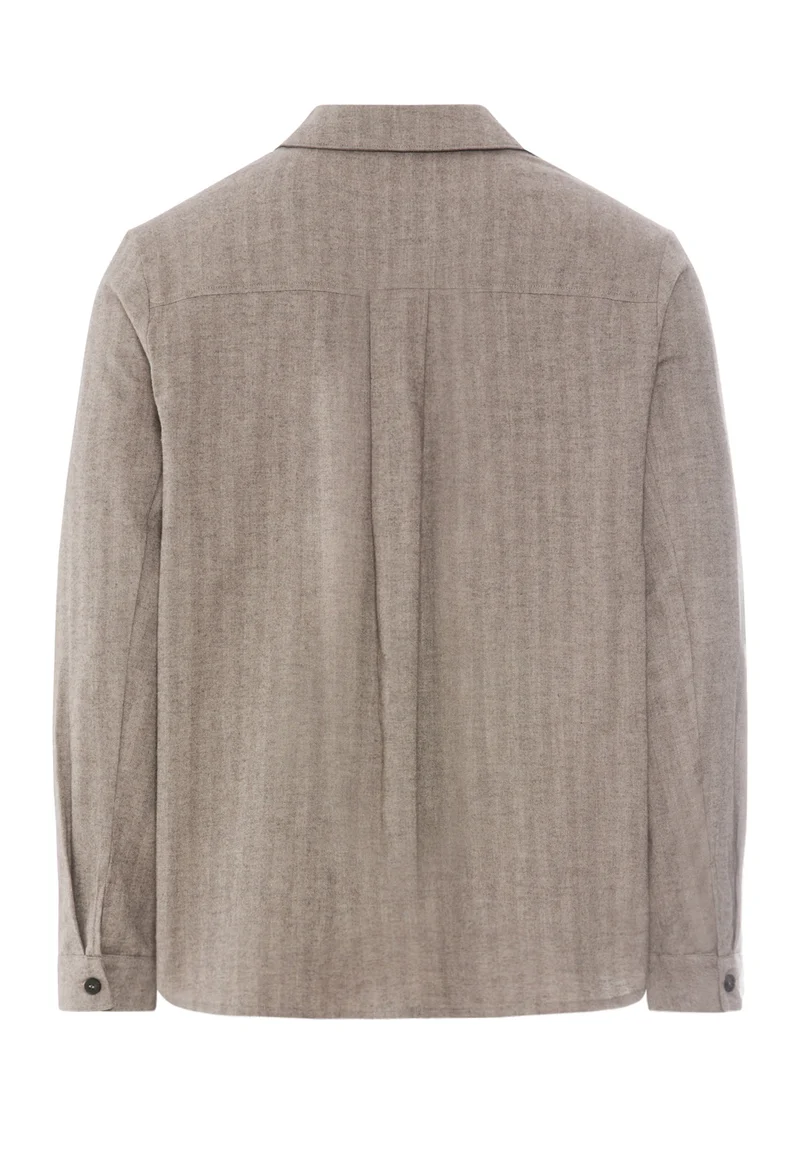 Woolen Luxury Shirt 1/1 Arm | earthy woven 075840-073127