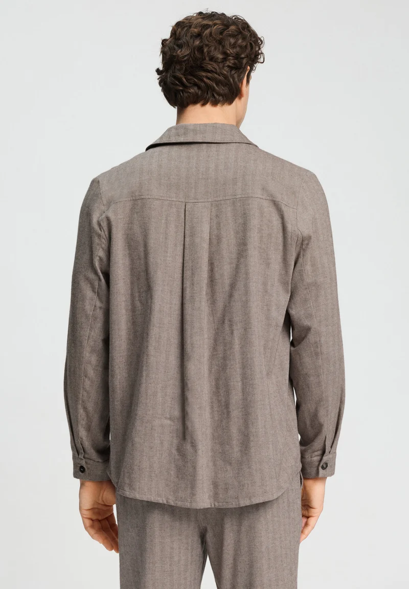 Woolen Luxury Shirt 1/1 Arm | earthy woven 075840-073127
