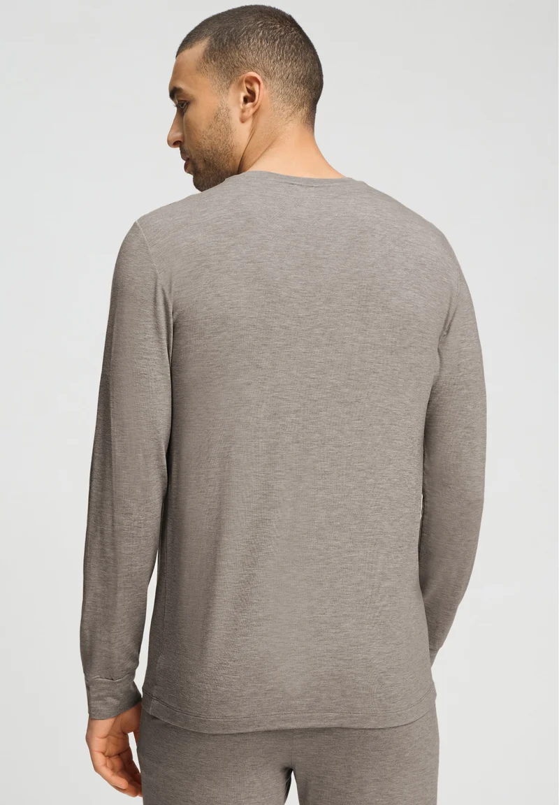 Winter Casuals L/SLV Shirt | toffee melange 075839-073118