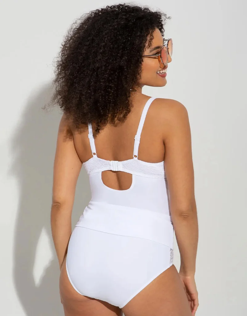 Pour Moi Castaway Tankini Top White