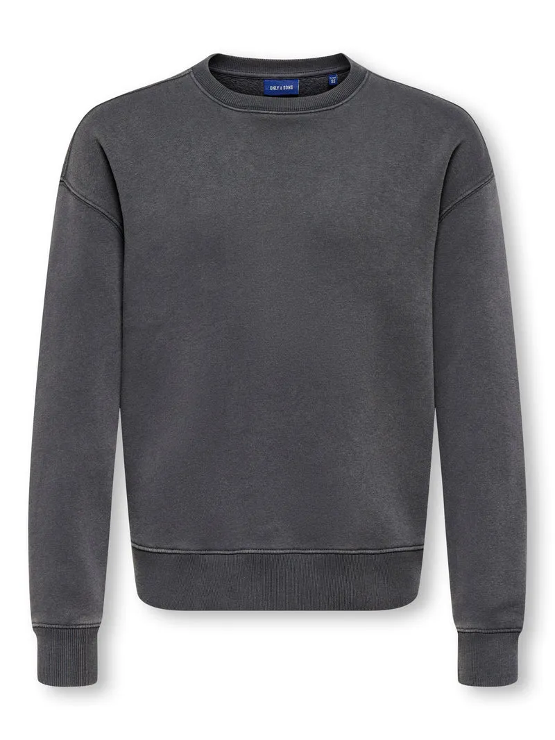 OSJLARRY EFLOW RLX LS WASHED CREW