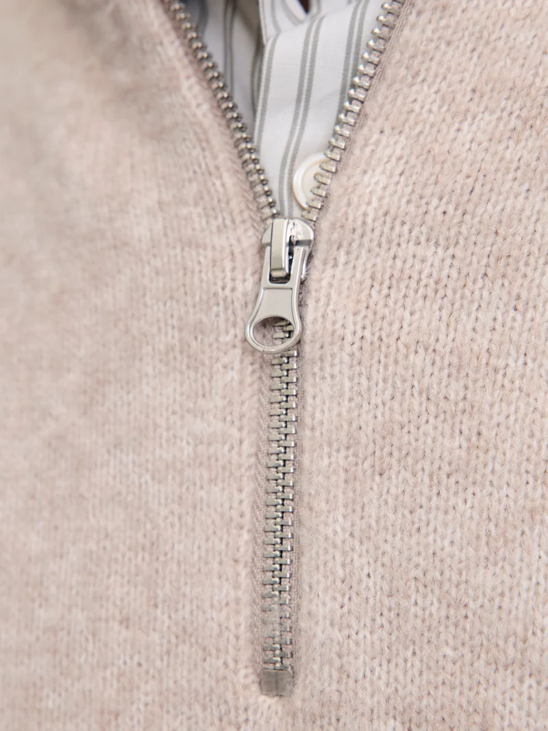 JJESOHO OLLIE KNIT HALF ZIP SN