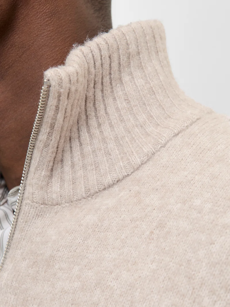 JJESOHO OLLIE KNIT HALF ZIP SN