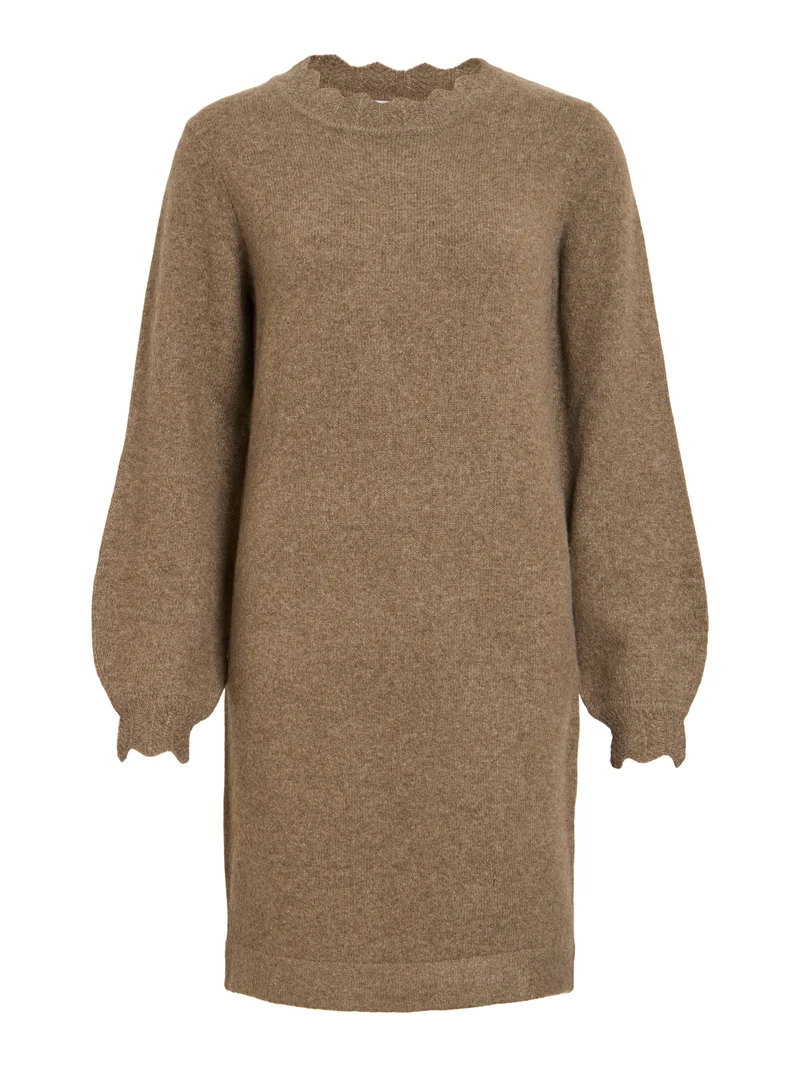 VINIKOLINA O-NECK L/S KNIT DRESS - NOOS