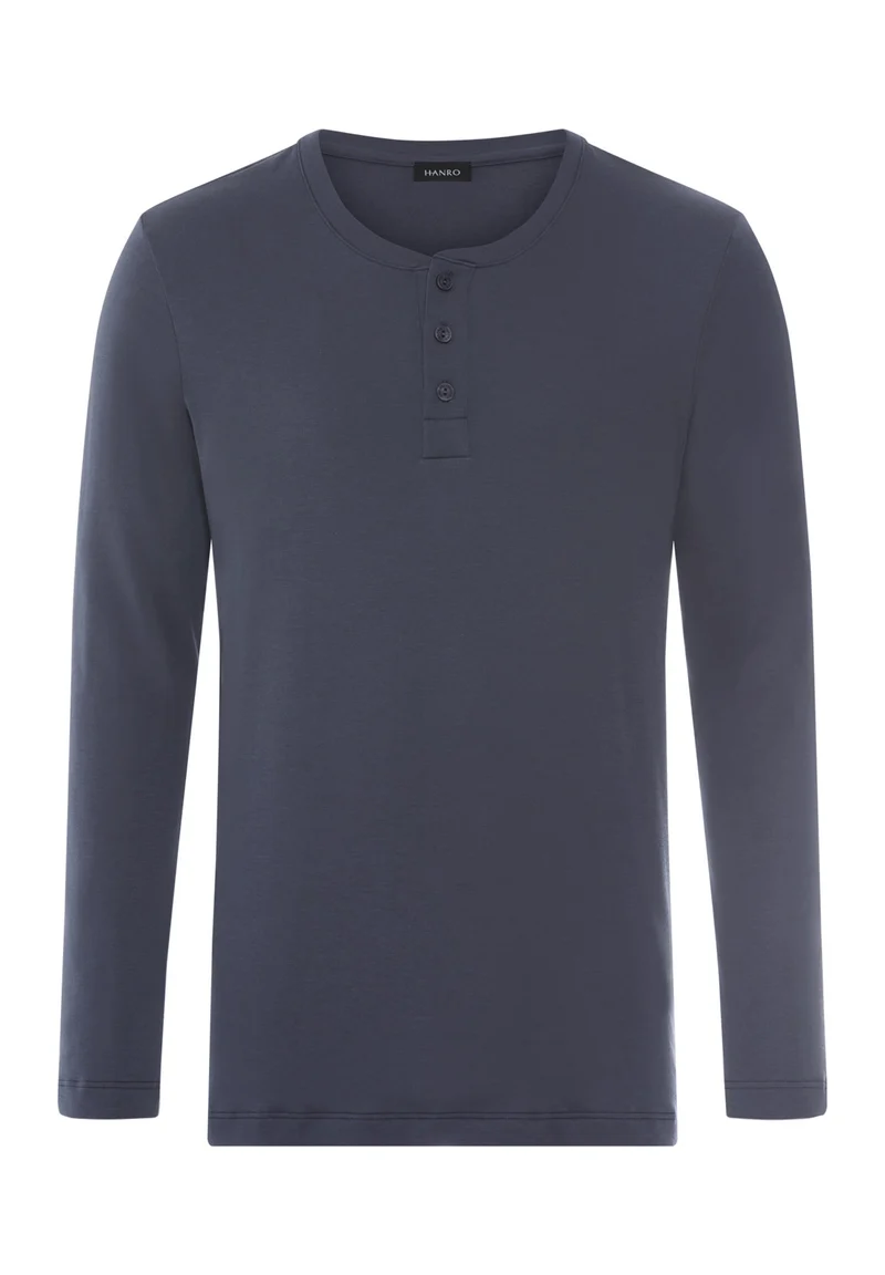 Cozy Comfort L/SLV Henley Shirt | stormy gray 075783-072139